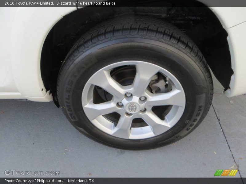 Blizzard White Pearl / Sand Beige 2010 Toyota RAV4 Limited
