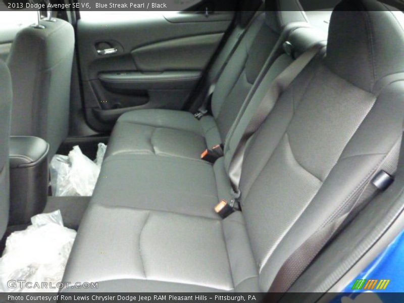 Blue Streak Pearl / Black 2013 Dodge Avenger SE V6