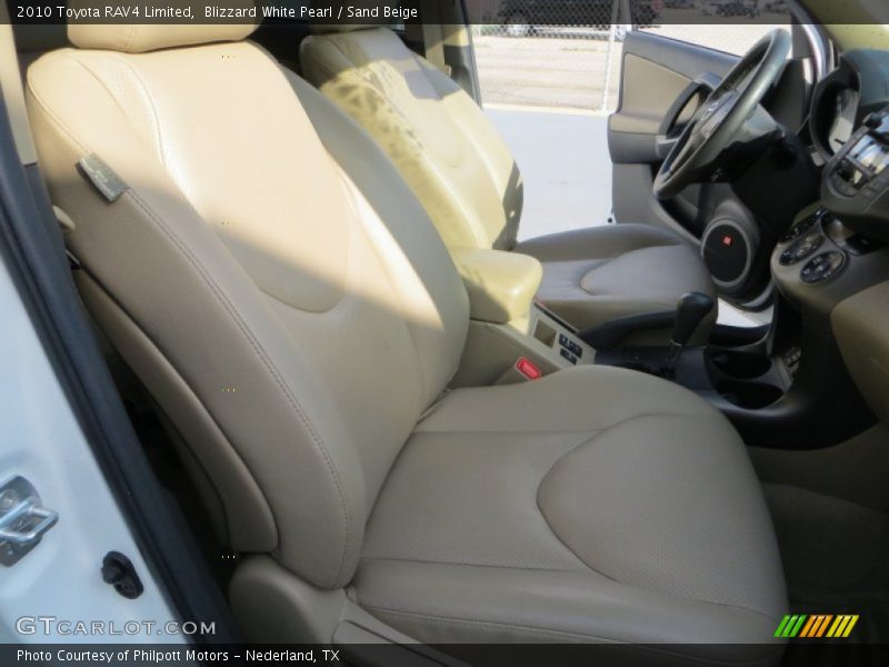 Blizzard White Pearl / Sand Beige 2010 Toyota RAV4 Limited