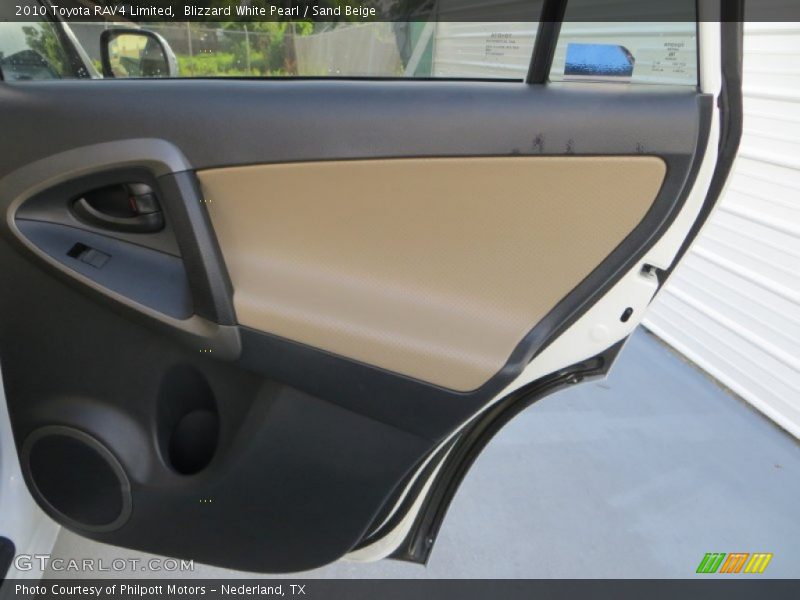 Blizzard White Pearl / Sand Beige 2010 Toyota RAV4 Limited