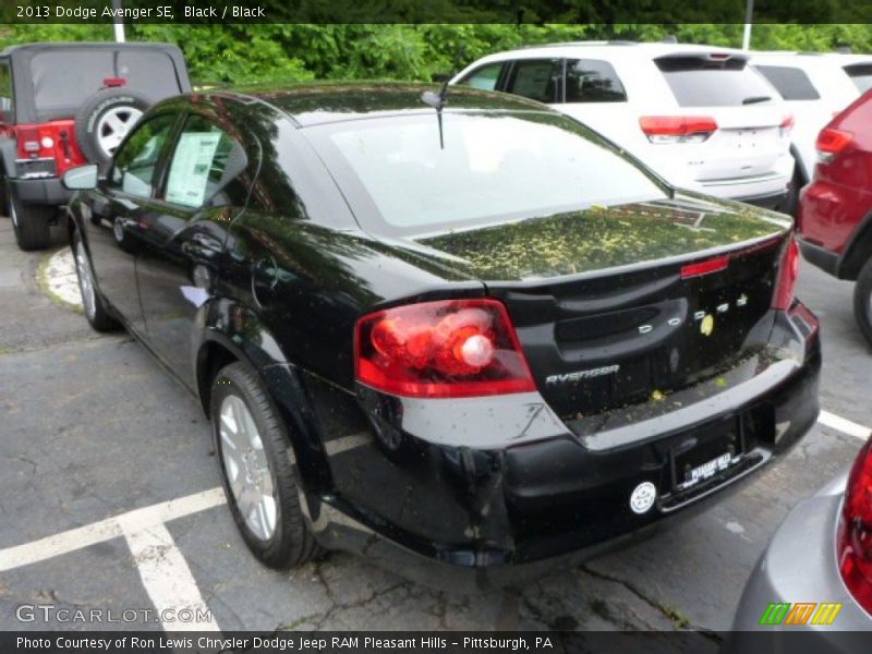 Black / Black 2013 Dodge Avenger SE