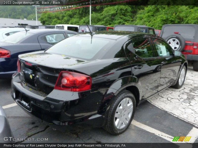 Black / Black 2013 Dodge Avenger SE