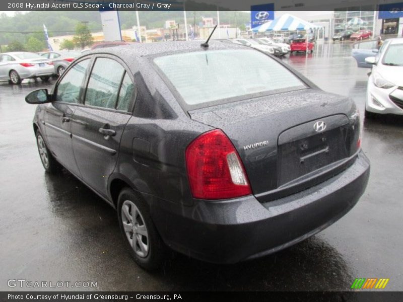 Charcoal Gray / Gray 2008 Hyundai Accent GLS Sedan