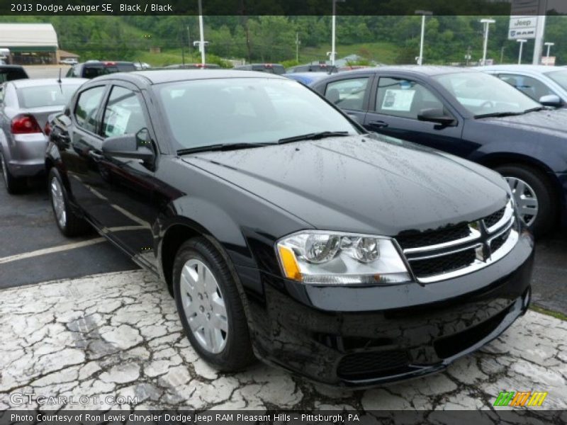Black / Black 2013 Dodge Avenger SE