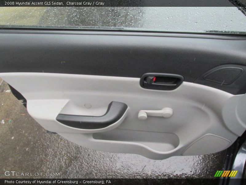 Charcoal Gray / Gray 2008 Hyundai Accent GLS Sedan