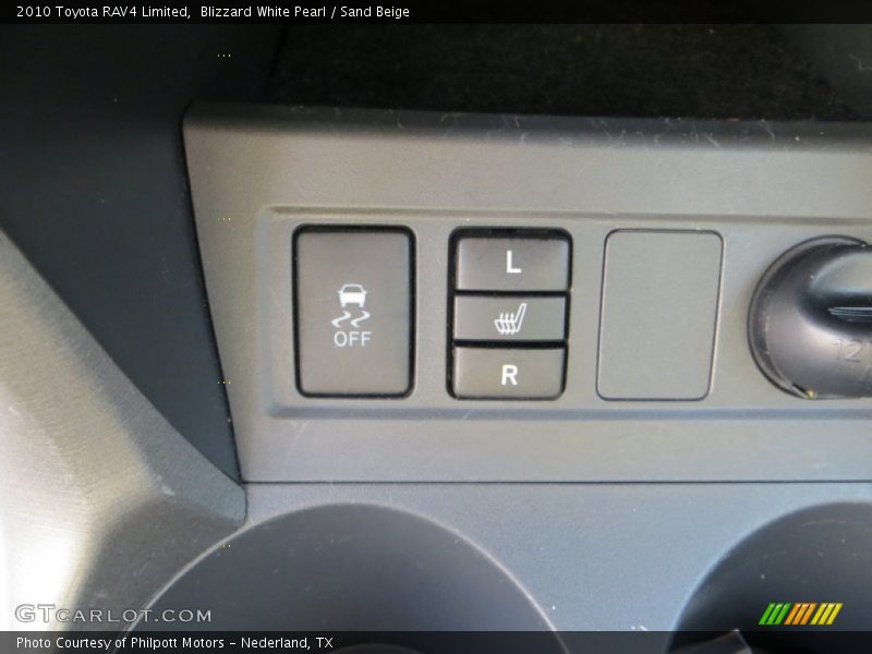 Blizzard White Pearl / Sand Beige 2010 Toyota RAV4 Limited