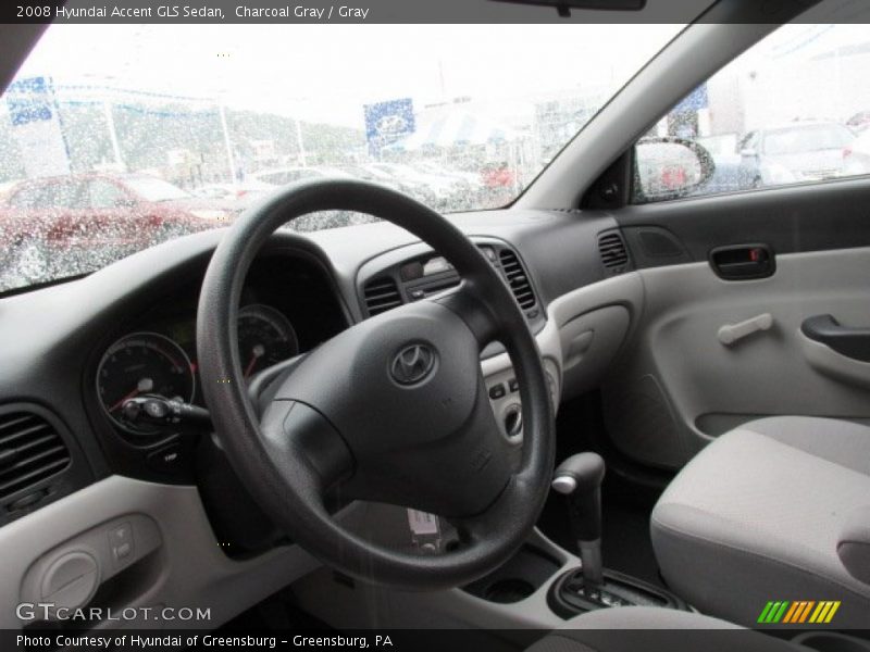Charcoal Gray / Gray 2008 Hyundai Accent GLS Sedan