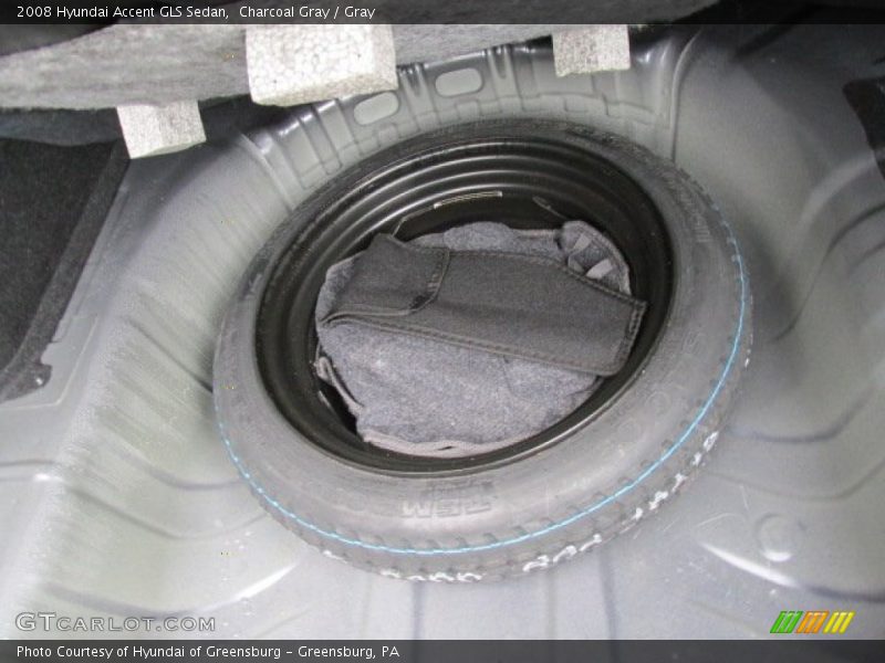 Charcoal Gray / Gray 2008 Hyundai Accent GLS Sedan