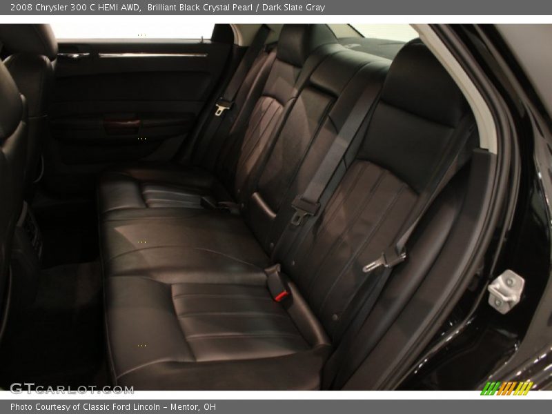 Brilliant Black Crystal Pearl / Dark Slate Gray 2008 Chrysler 300 C HEMI AWD