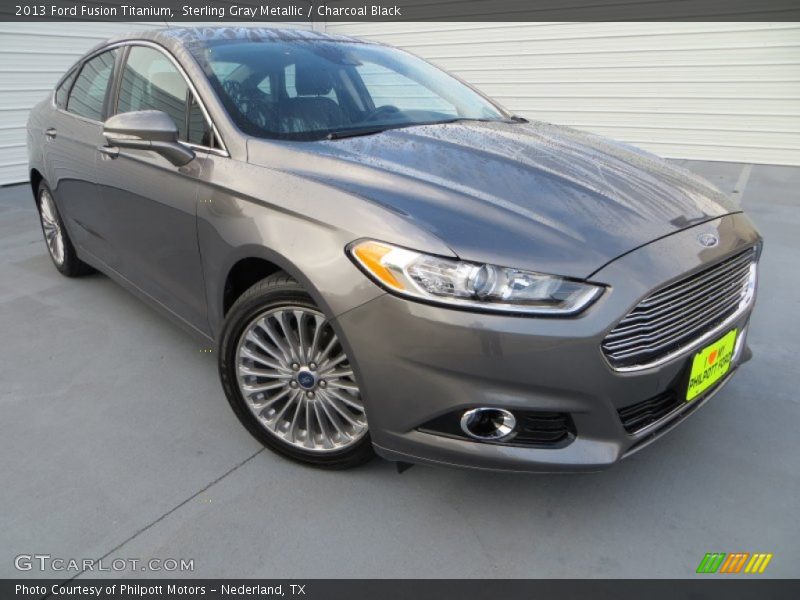 Sterling Gray Metallic / Charcoal Black 2013 Ford Fusion Titanium