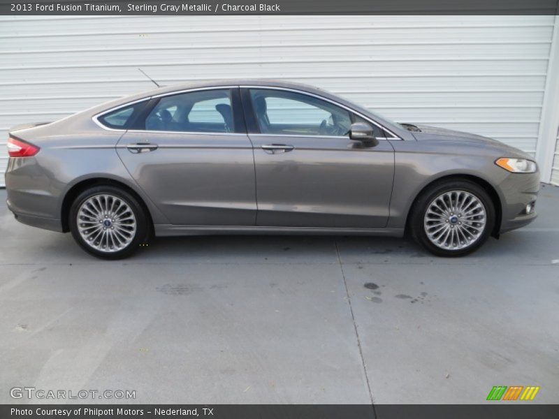Sterling Gray Metallic / Charcoal Black 2013 Ford Fusion Titanium