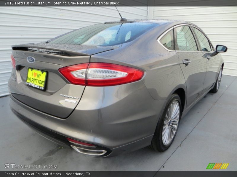 Sterling Gray Metallic / Charcoal Black 2013 Ford Fusion Titanium
