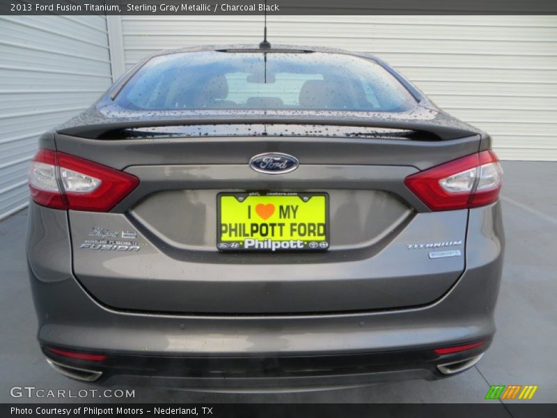 Sterling Gray Metallic / Charcoal Black 2013 Ford Fusion Titanium