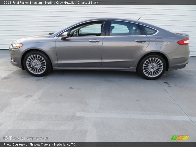 Sterling Gray Metallic / Charcoal Black 2013 Ford Fusion Titanium