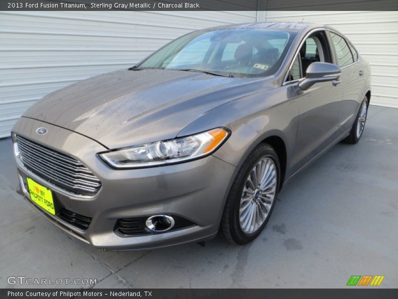 Sterling Gray Metallic / Charcoal Black 2013 Ford Fusion Titanium