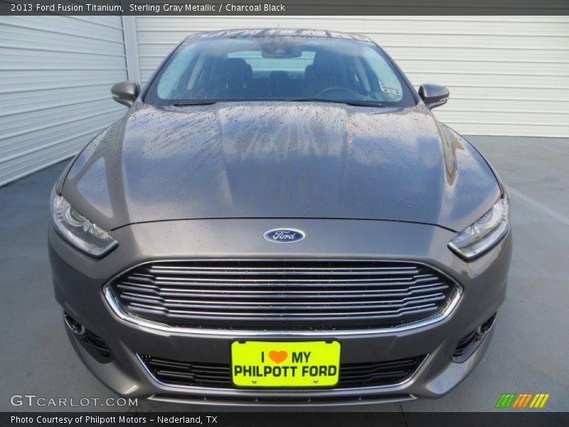 Sterling Gray Metallic / Charcoal Black 2013 Ford Fusion Titanium