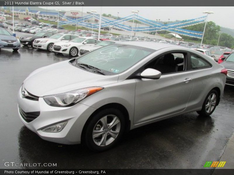 Silver / Black 2013 Hyundai Elantra Coupe GS