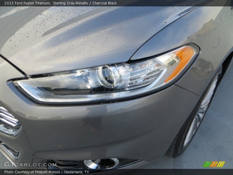 Sterling Gray Metallic / Charcoal Black 2013 Ford Fusion Titanium