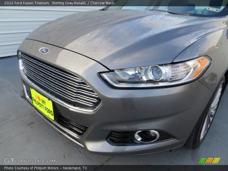Sterling Gray Metallic / Charcoal Black 2013 Ford Fusion Titanium