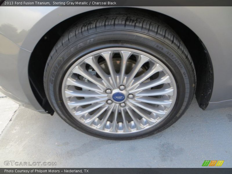Sterling Gray Metallic / Charcoal Black 2013 Ford Fusion Titanium