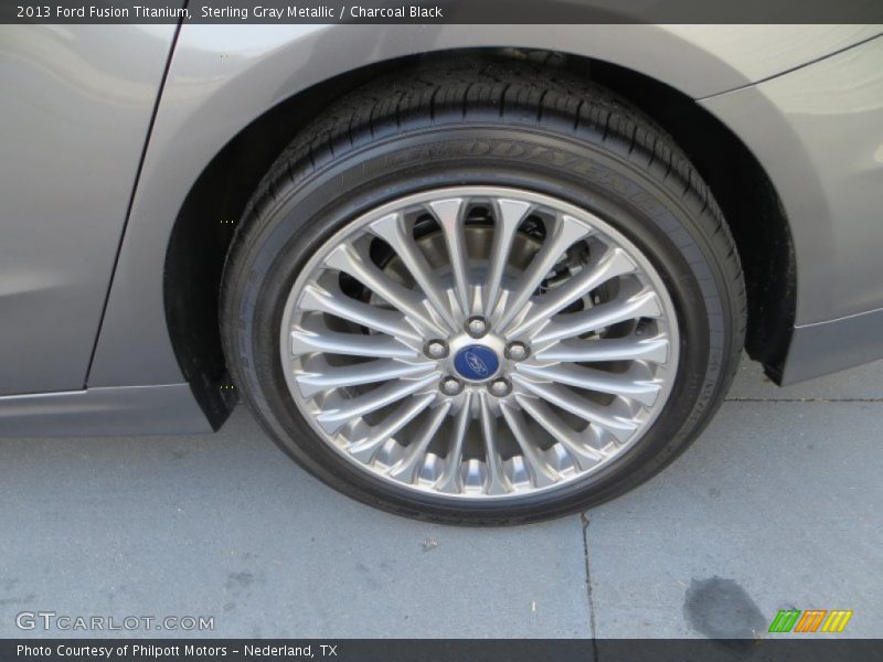 Sterling Gray Metallic / Charcoal Black 2013 Ford Fusion Titanium