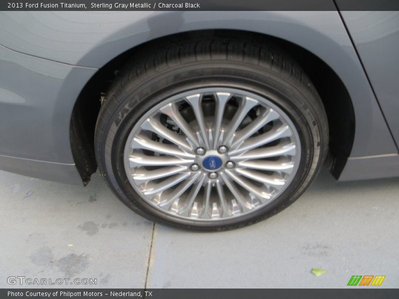 Sterling Gray Metallic / Charcoal Black 2013 Ford Fusion Titanium