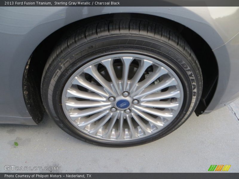 Sterling Gray Metallic / Charcoal Black 2013 Ford Fusion Titanium