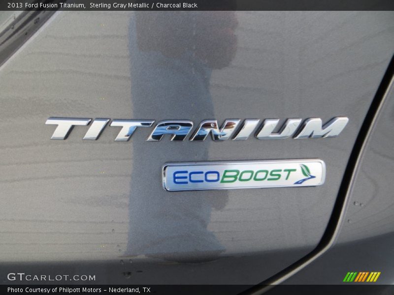 Sterling Gray Metallic / Charcoal Black 2013 Ford Fusion Titanium