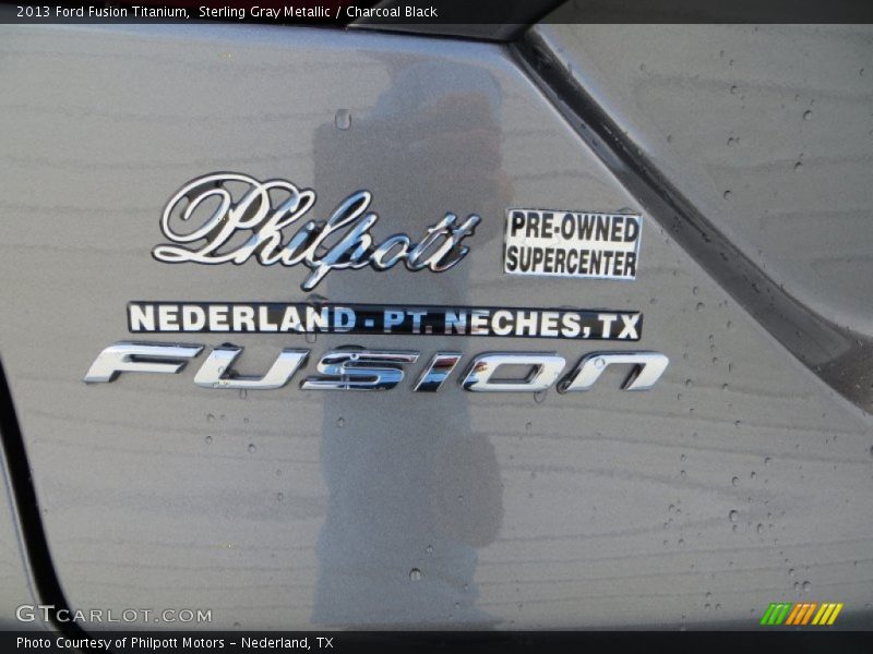 Sterling Gray Metallic / Charcoal Black 2013 Ford Fusion Titanium