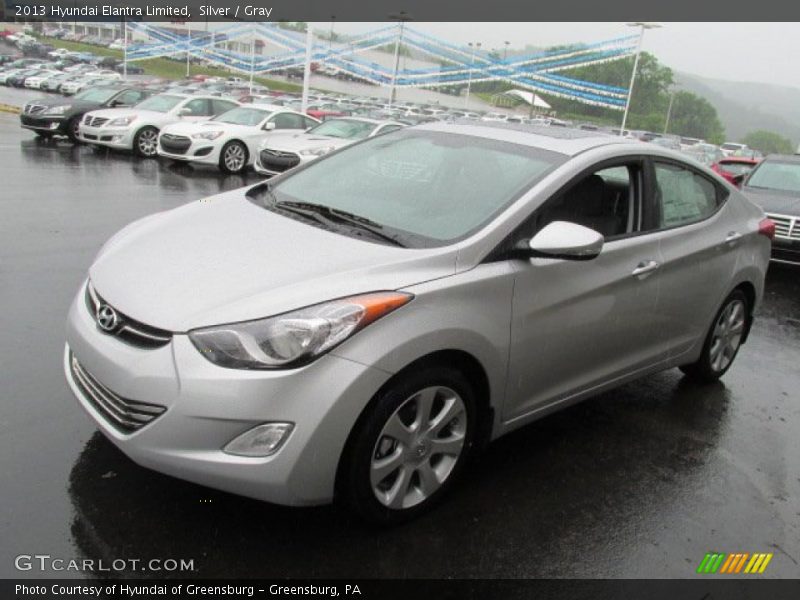 Silver / Gray 2013 Hyundai Elantra Limited