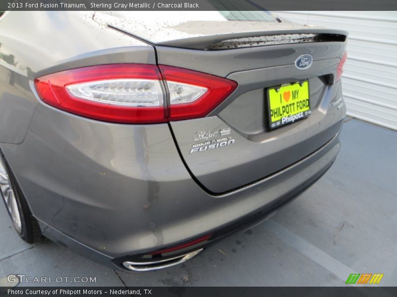 Sterling Gray Metallic / Charcoal Black 2013 Ford Fusion Titanium