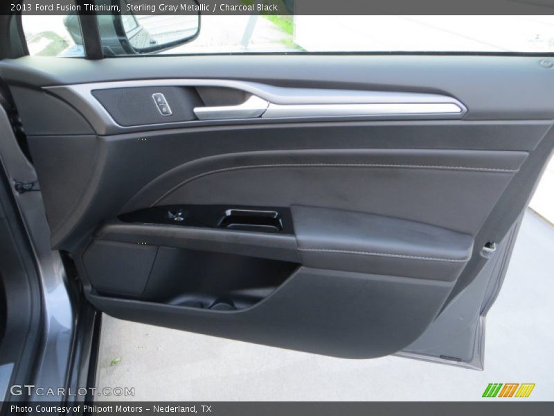 Sterling Gray Metallic / Charcoal Black 2013 Ford Fusion Titanium