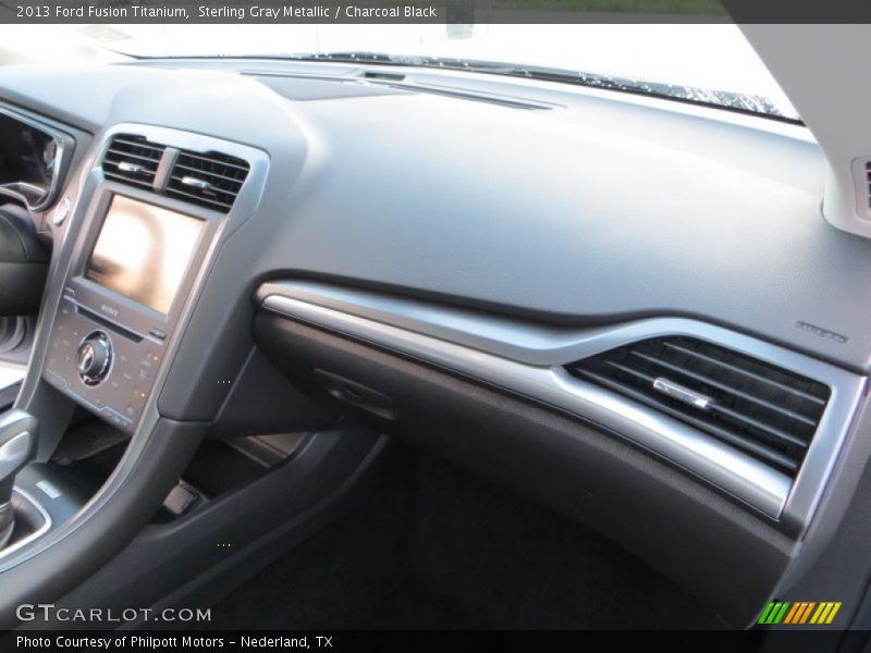 Sterling Gray Metallic / Charcoal Black 2013 Ford Fusion Titanium