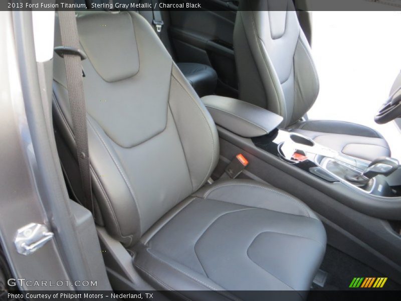 Sterling Gray Metallic / Charcoal Black 2013 Ford Fusion Titanium