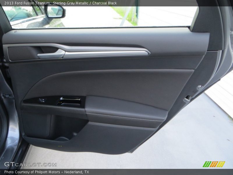 Sterling Gray Metallic / Charcoal Black 2013 Ford Fusion Titanium