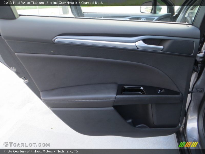 Sterling Gray Metallic / Charcoal Black 2013 Ford Fusion Titanium