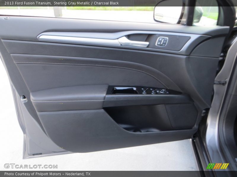Sterling Gray Metallic / Charcoal Black 2013 Ford Fusion Titanium