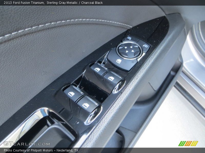 Sterling Gray Metallic / Charcoal Black 2013 Ford Fusion Titanium