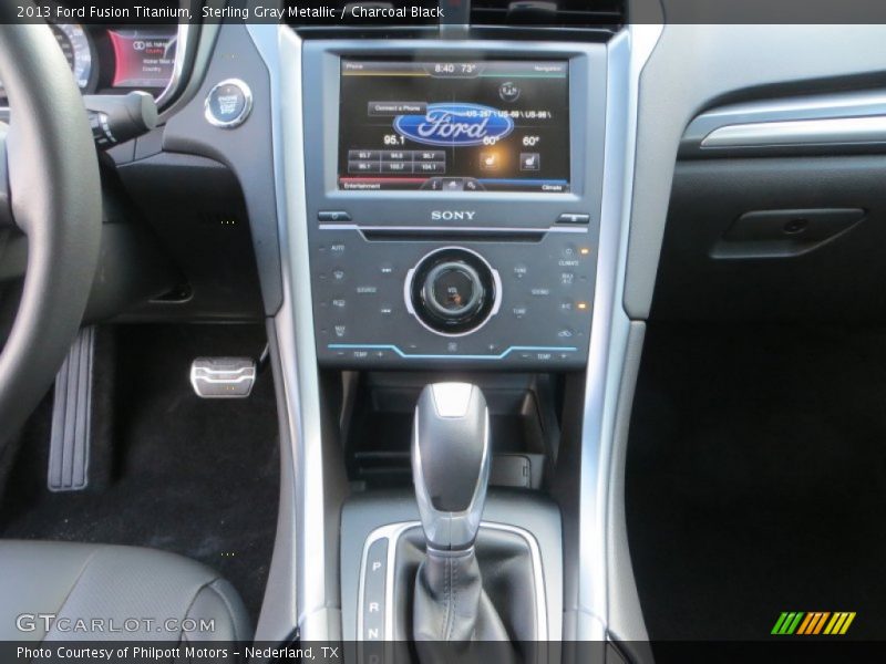 Sterling Gray Metallic / Charcoal Black 2013 Ford Fusion Titanium