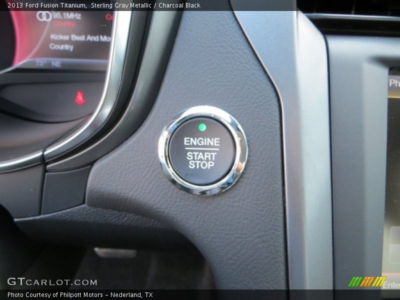 Sterling Gray Metallic / Charcoal Black 2013 Ford Fusion Titanium