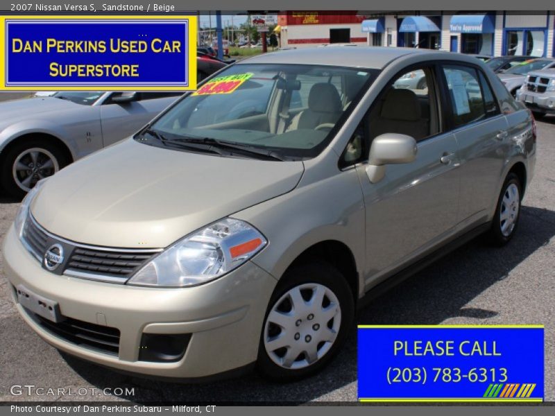 Sandstone / Beige 2007 Nissan Versa S
