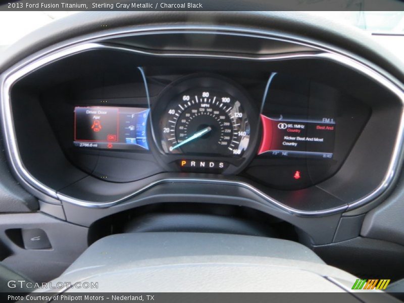 Sterling Gray Metallic / Charcoal Black 2013 Ford Fusion Titanium