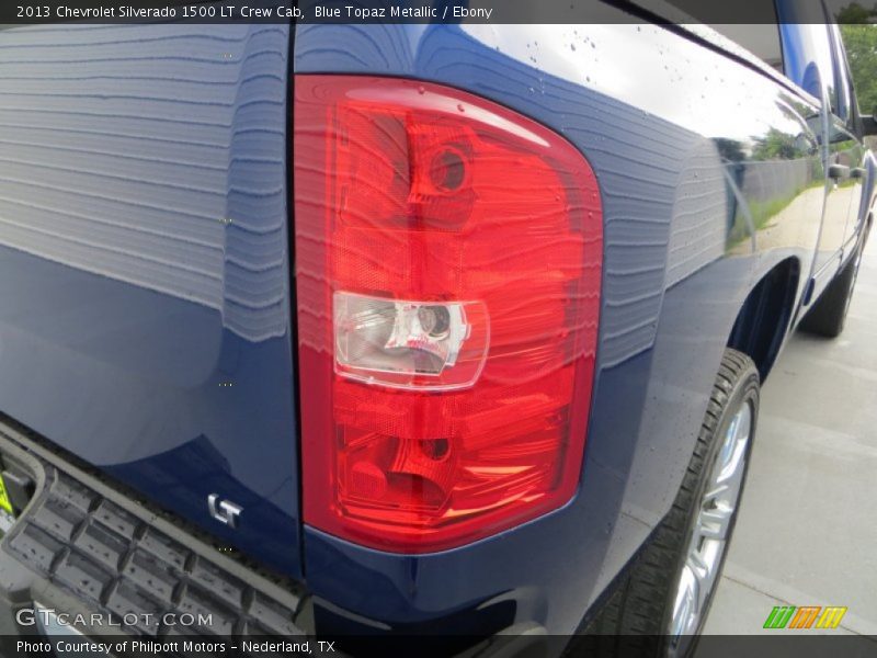 Blue Topaz Metallic / Ebony 2013 Chevrolet Silverado 1500 LT Crew Cab