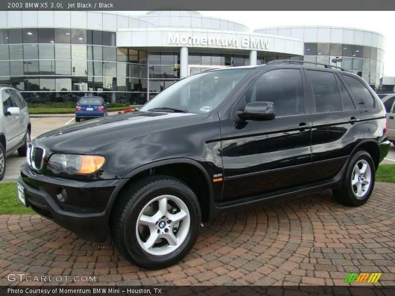 Jet Black / Black 2003 BMW X5 3.0i