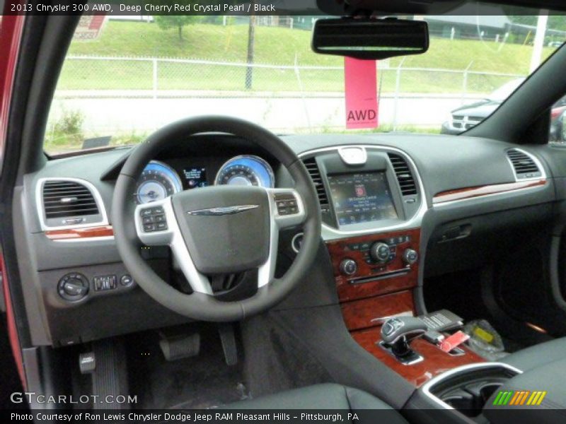 Deep Cherry Red Crystal Pearl / Black 2013 Chrysler 300 AWD