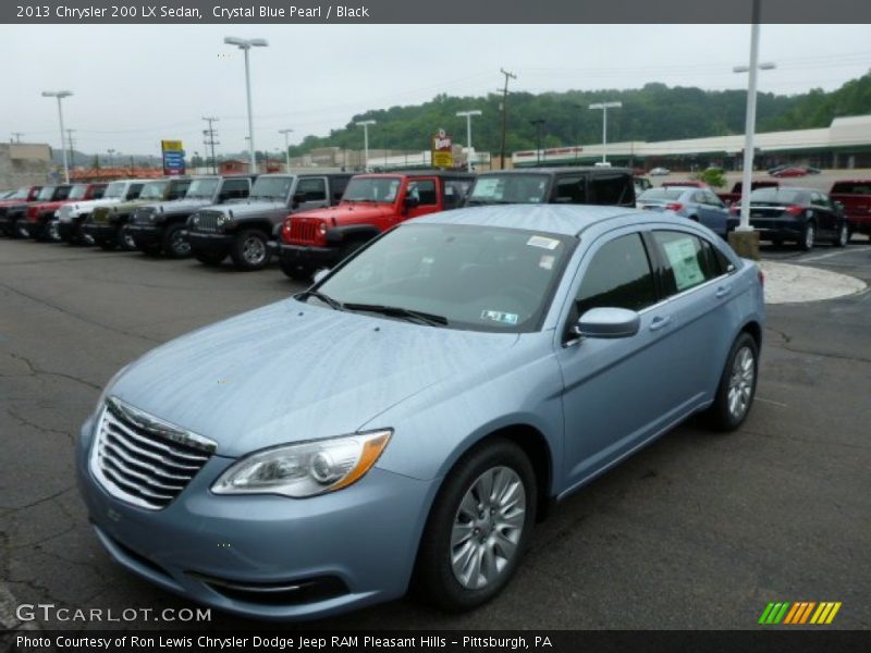 Crystal Blue Pearl / Black 2013 Chrysler 200 LX Sedan