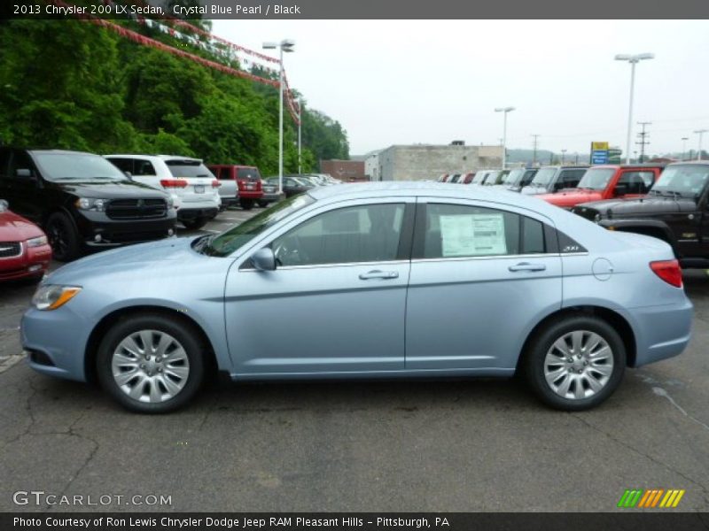 Crystal Blue Pearl / Black 2013 Chrysler 200 LX Sedan