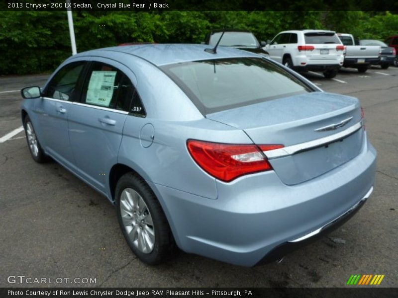Crystal Blue Pearl / Black 2013 Chrysler 200 LX Sedan