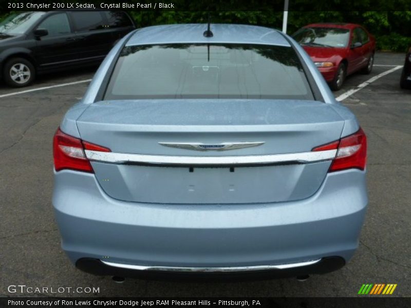 Crystal Blue Pearl / Black 2013 Chrysler 200 LX Sedan