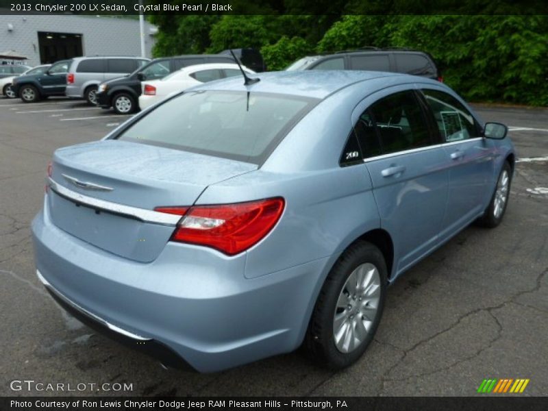 Crystal Blue Pearl / Black 2013 Chrysler 200 LX Sedan